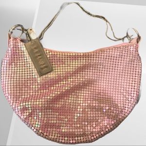 Pink Sequins shoulder handbag by SAVANA